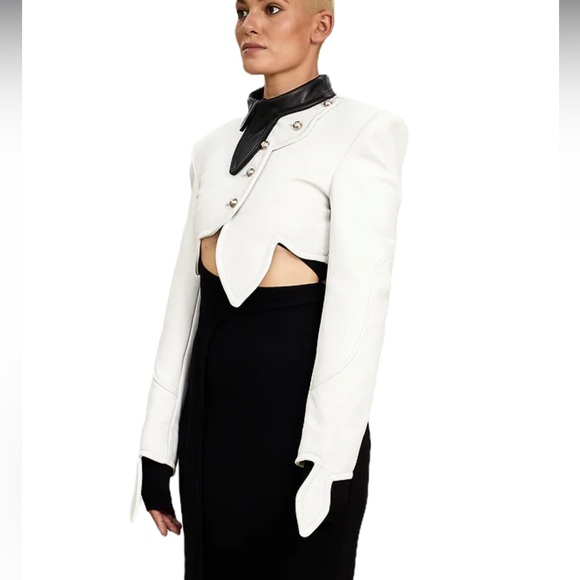 NWOT JAGNE Leather MARIEME Jacket and Leather shirt suit - Picture 13 of 16